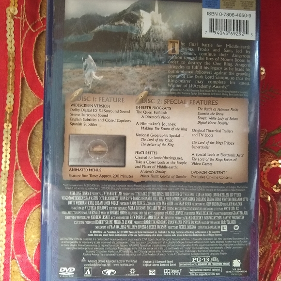 Lord of the Rings DVD 📀 - Picture 2 of 4
